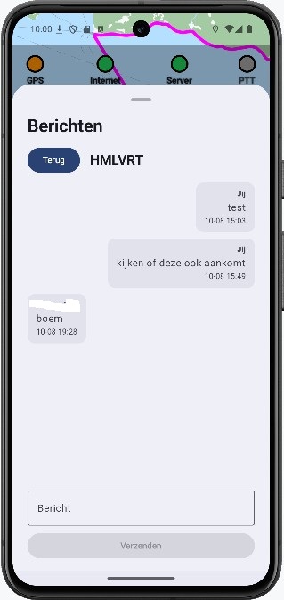 Geopende berichtenkamer