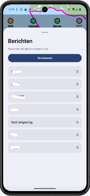 Overzicht van berichtenkamers